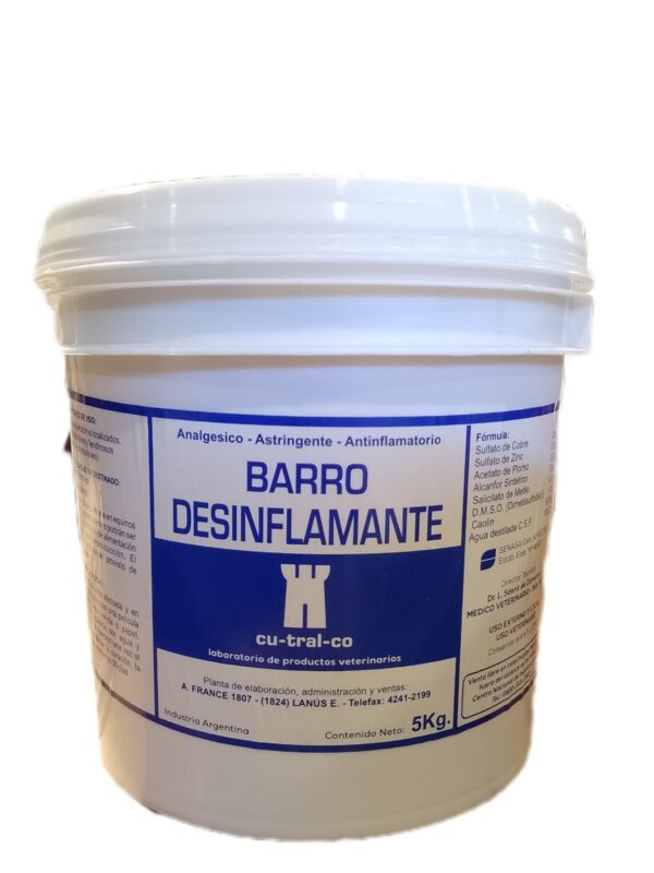 BARRO DESINFLAMANTE CUTRALCO 5KG